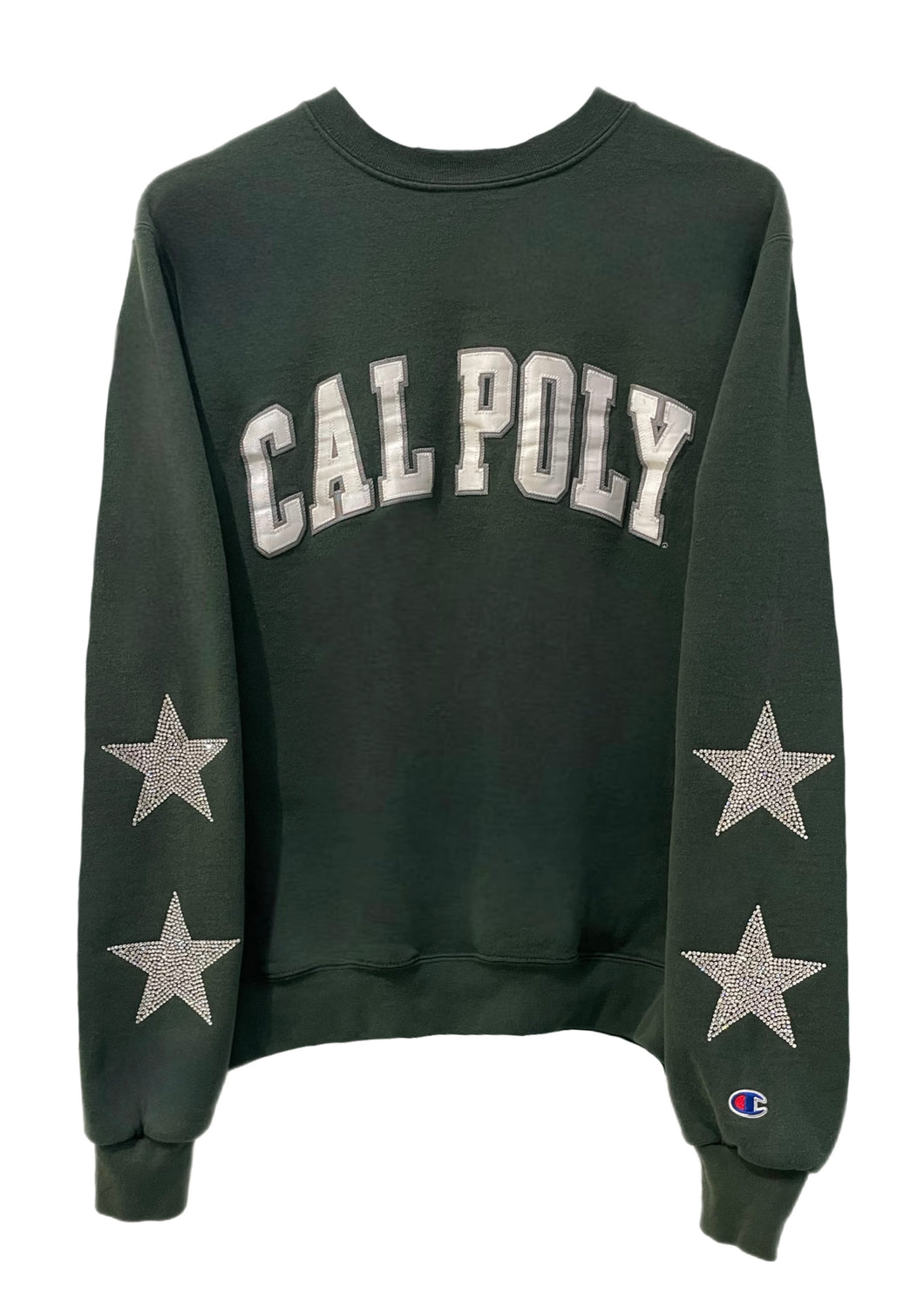 Cal Poly, One of a KIND Vintage Sweatshirt with Crystal Star Design