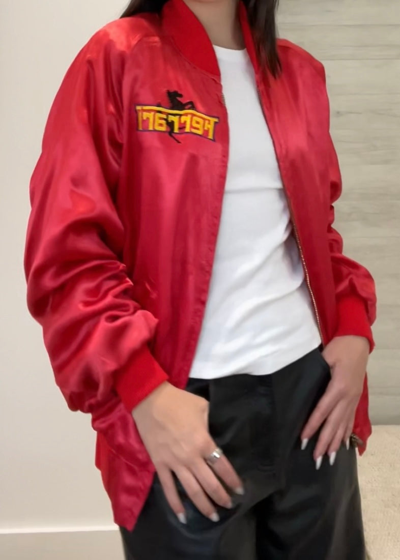 Ferrari, One of a KIND Vintage “Rare Find” Satin Jacket