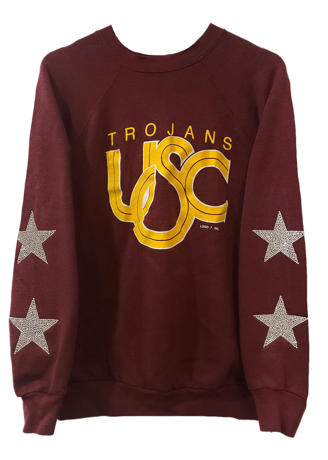 University of Southern California, USC One of a KIND Vintage Sweatshirt with Crystal Star Design