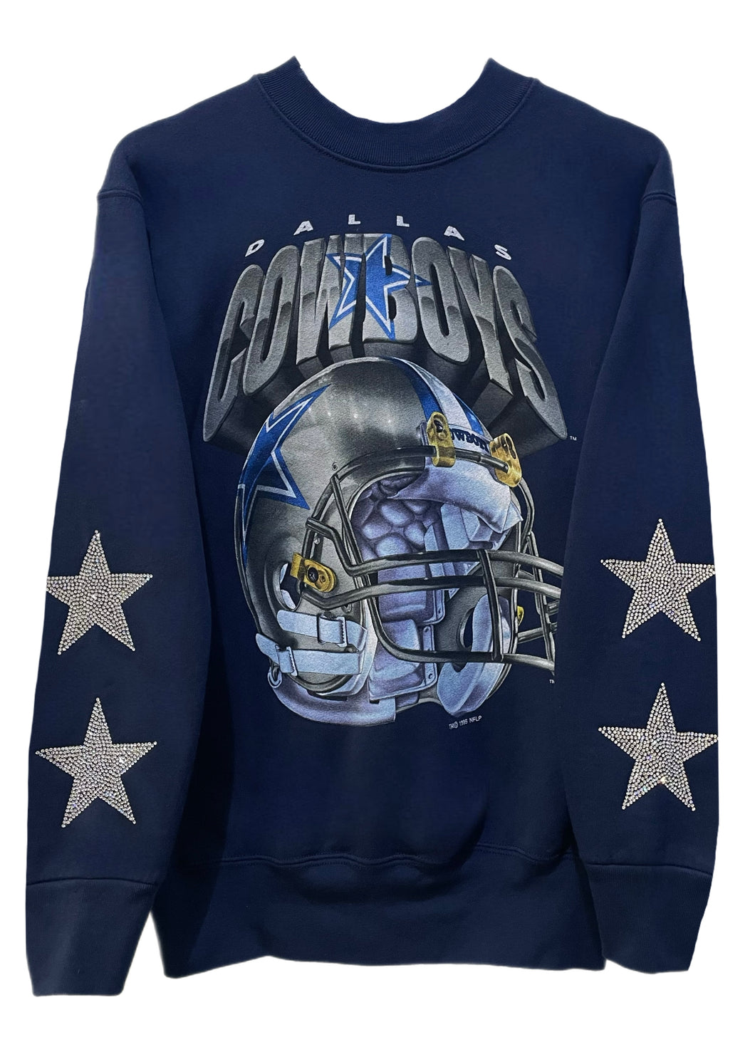 Dallas Cowboys, Football One of a KIND Vintage Sweatshirt with Crystal Star Design