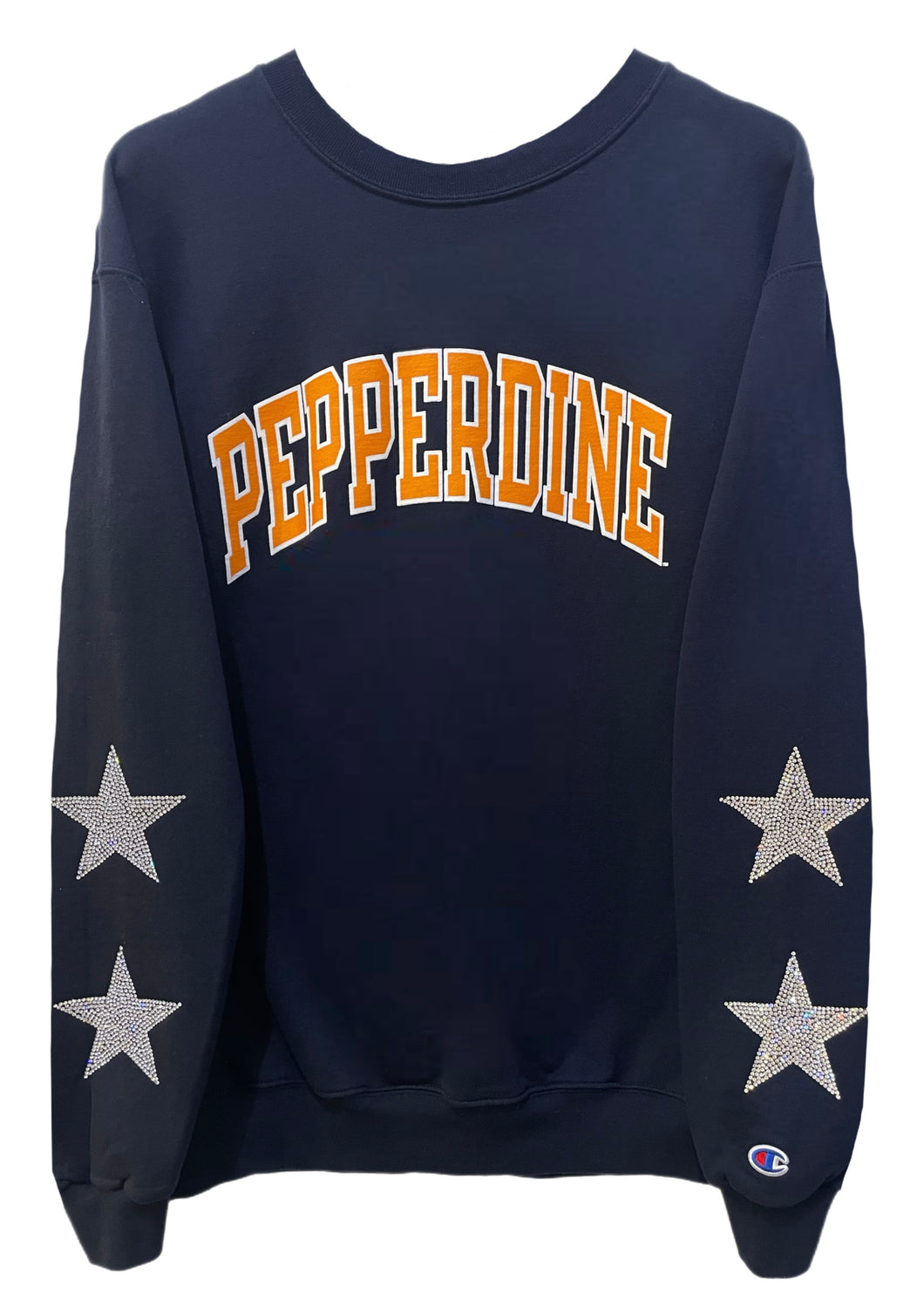 Pepperdine University, One of a KIND Vintage Sweatshirt with Crystal Star Design