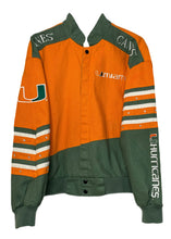 Load image into Gallery viewer, University of Miami, UMiami Hurricanes “Super Rare Find” One of a KIND Vintage Jacket with All Over Crystal Star Design
