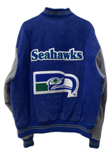 Load image into Gallery viewer, Seattle Seahawks, Football “Super Rare Find” One of a KIND Vintage Jacket with Crystal Star Design With Custom Name &amp; Nimbet
