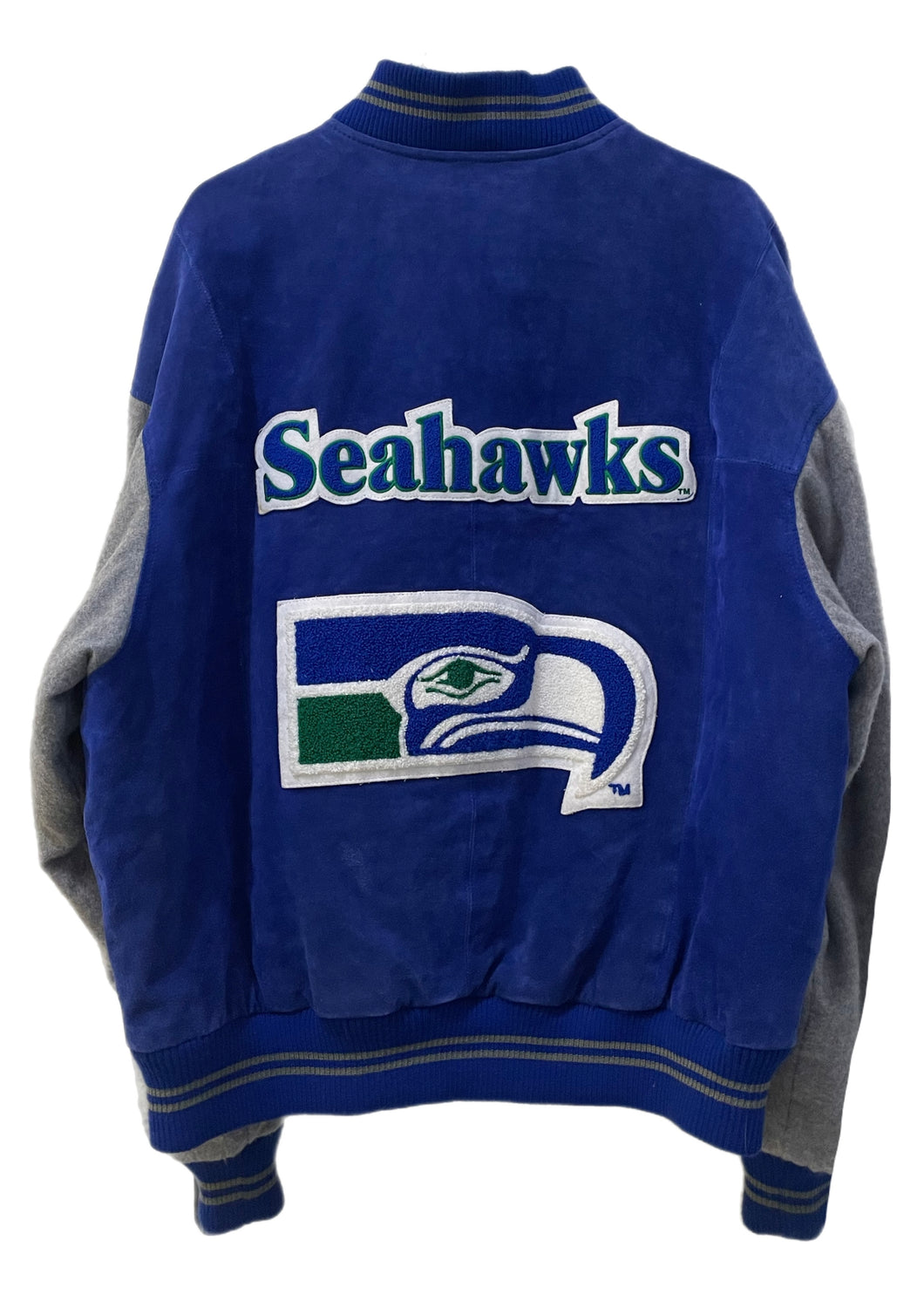 Seattle Seahawks, Football “Super Rare Find” One of a KIND Vintage Jacket with Crystal Star Design With Custom Name & Nimbet