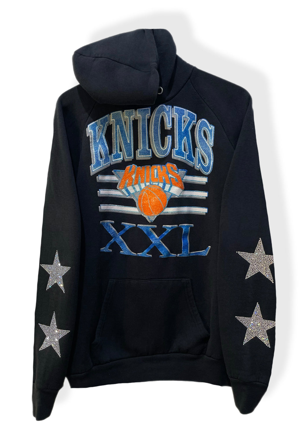 NY Knicks, Basketball One of a KIND “Rare Find” Vintage Hoodie with Crystal Star Design