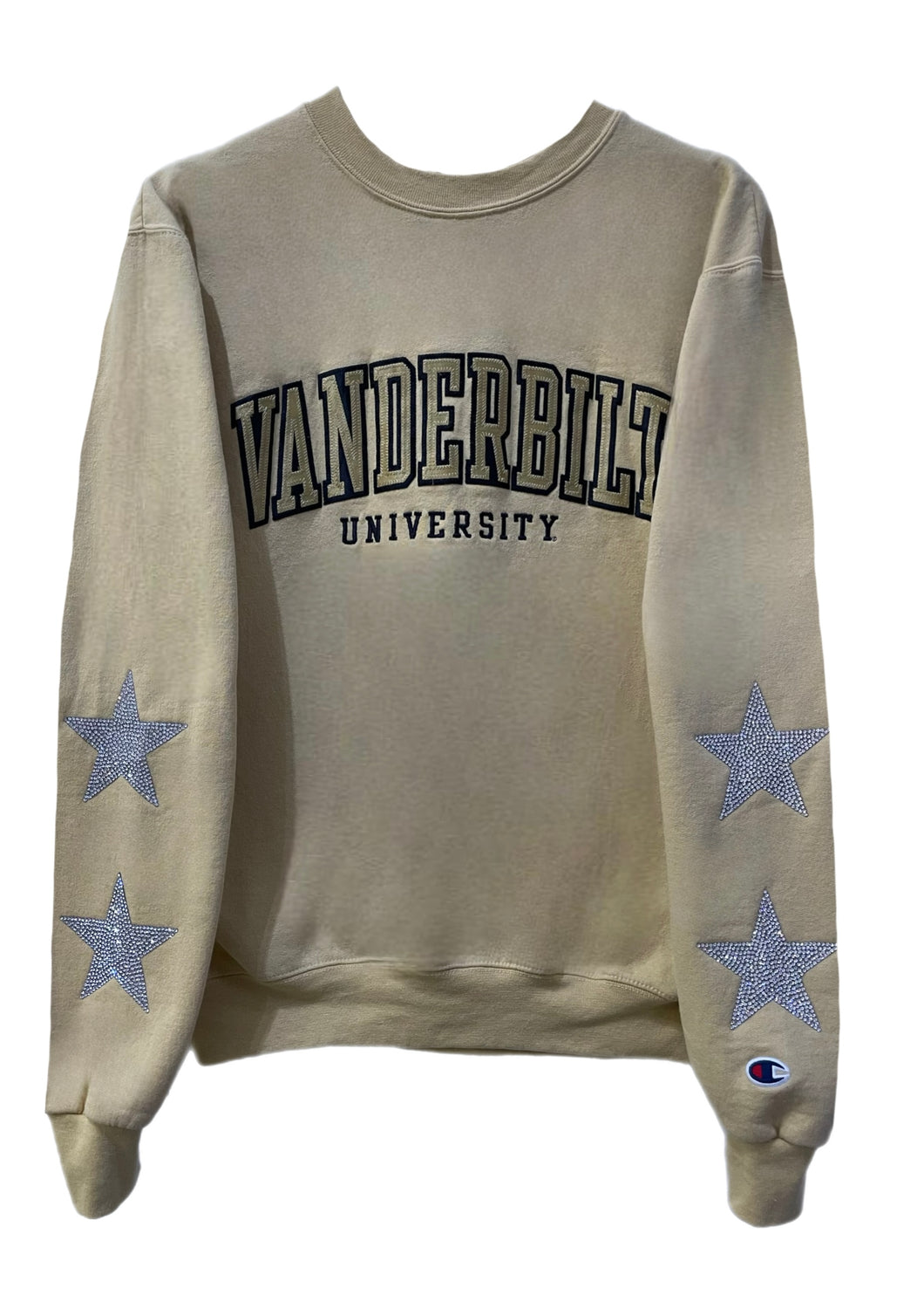 Vanderbilt University, One of a KIND Vintage Sweatshirt with Crystal Star design