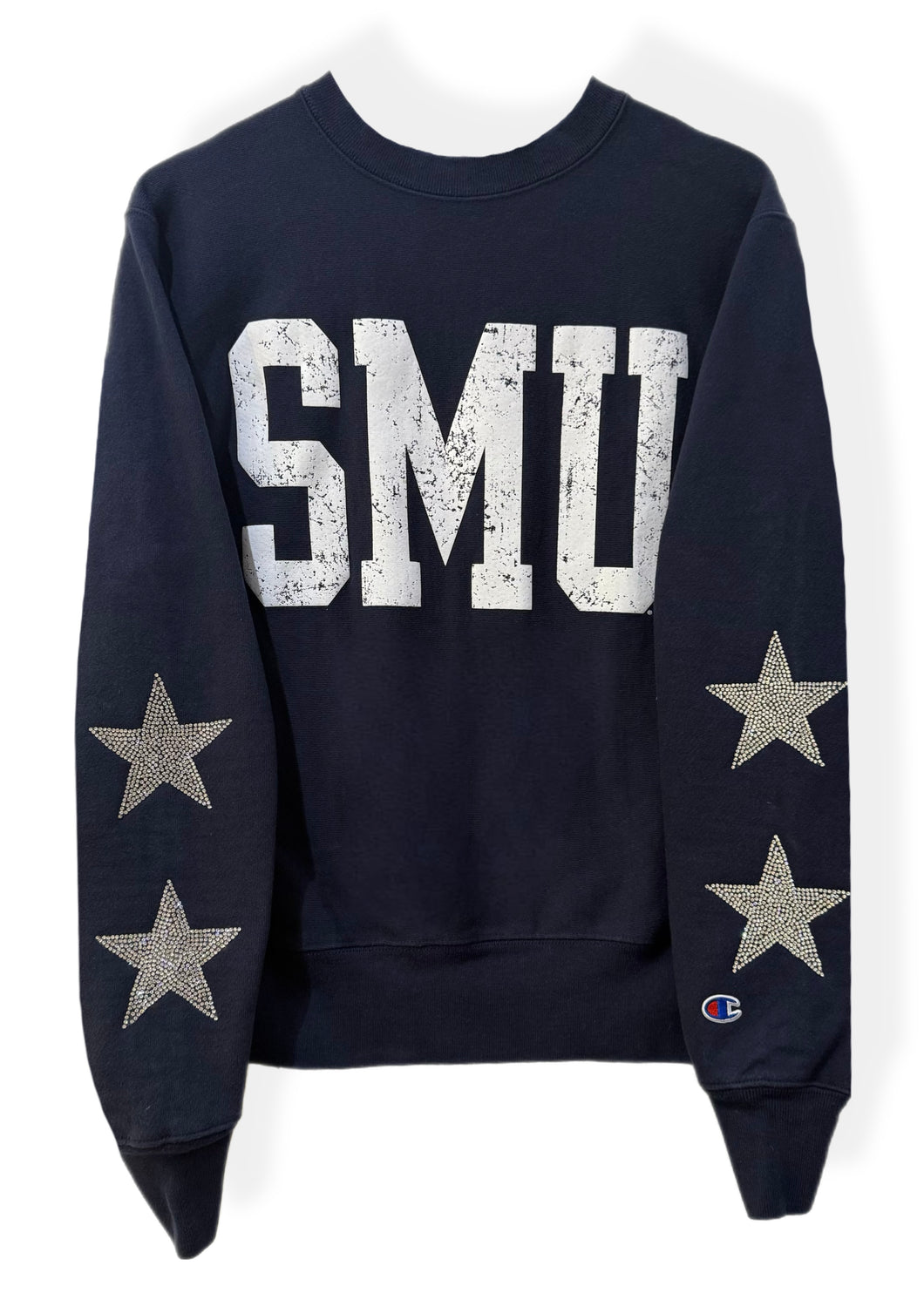 Southern Methodist University, One of a KIND Vintage SMU Sweatshirt with Crystal Star Design