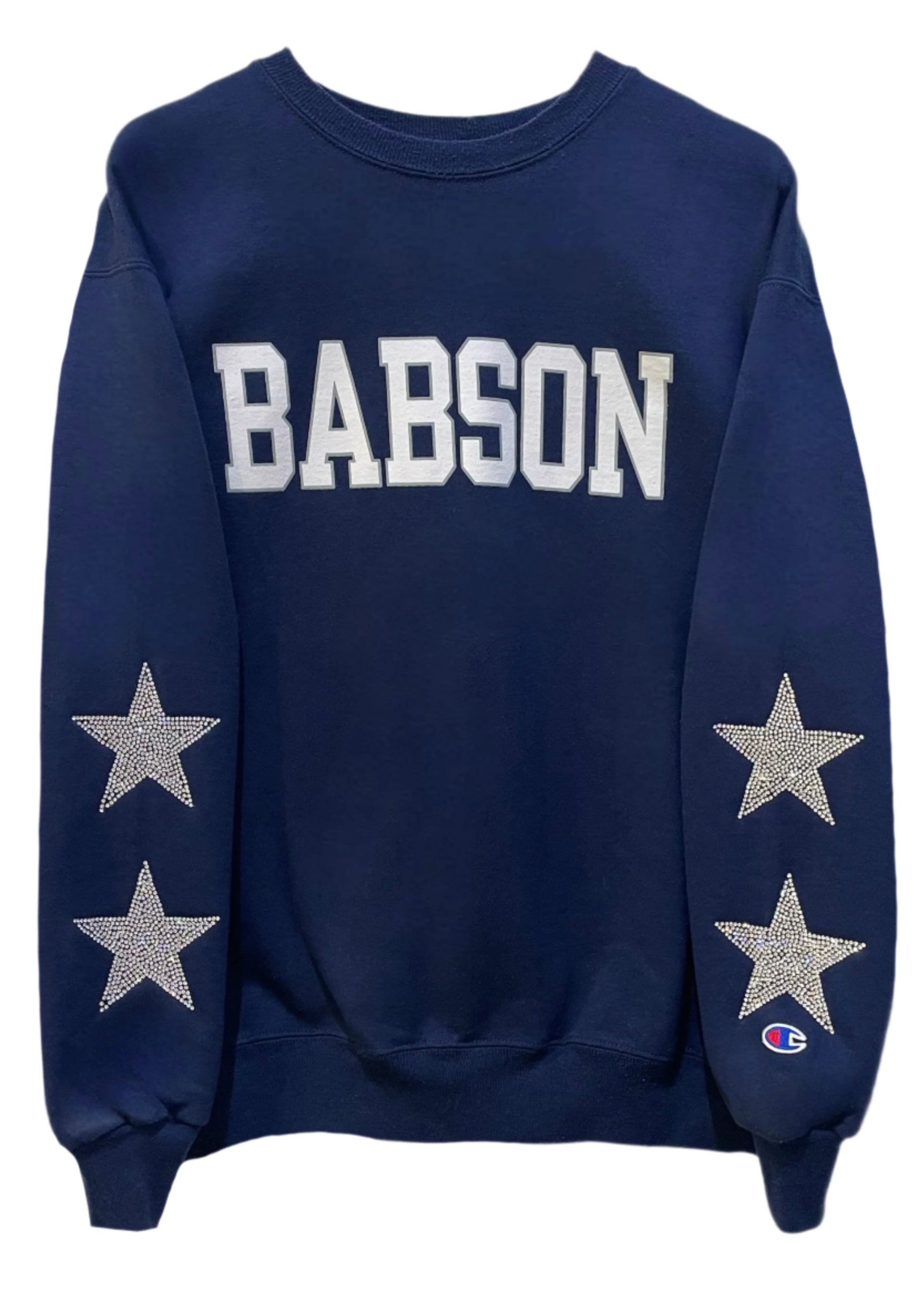Babson College, One of a KIND Vintage Sweatshirt with Crystal Star