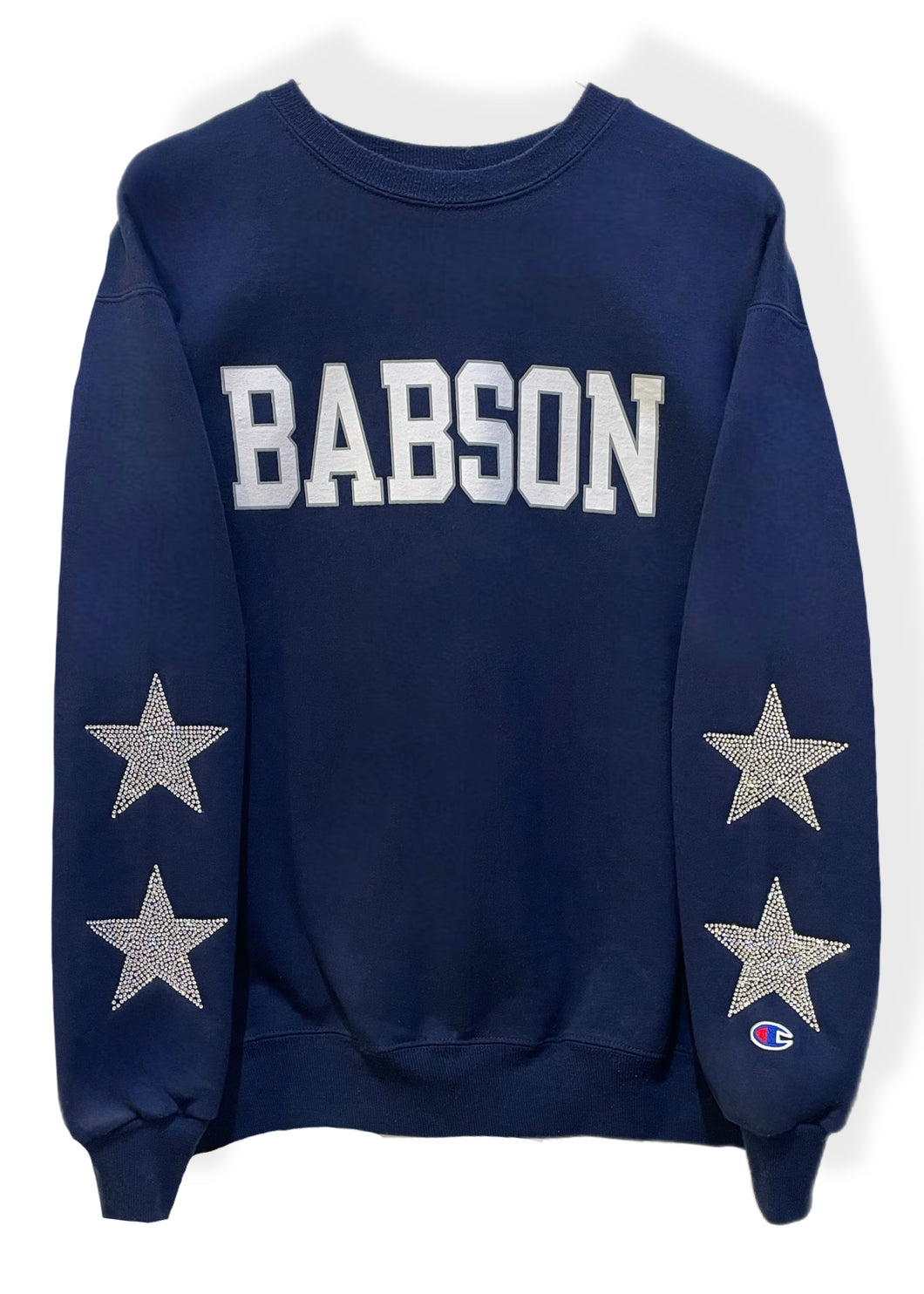 Babson College, One of a KIND Vintage Sweatshirt with Crystal Star Design