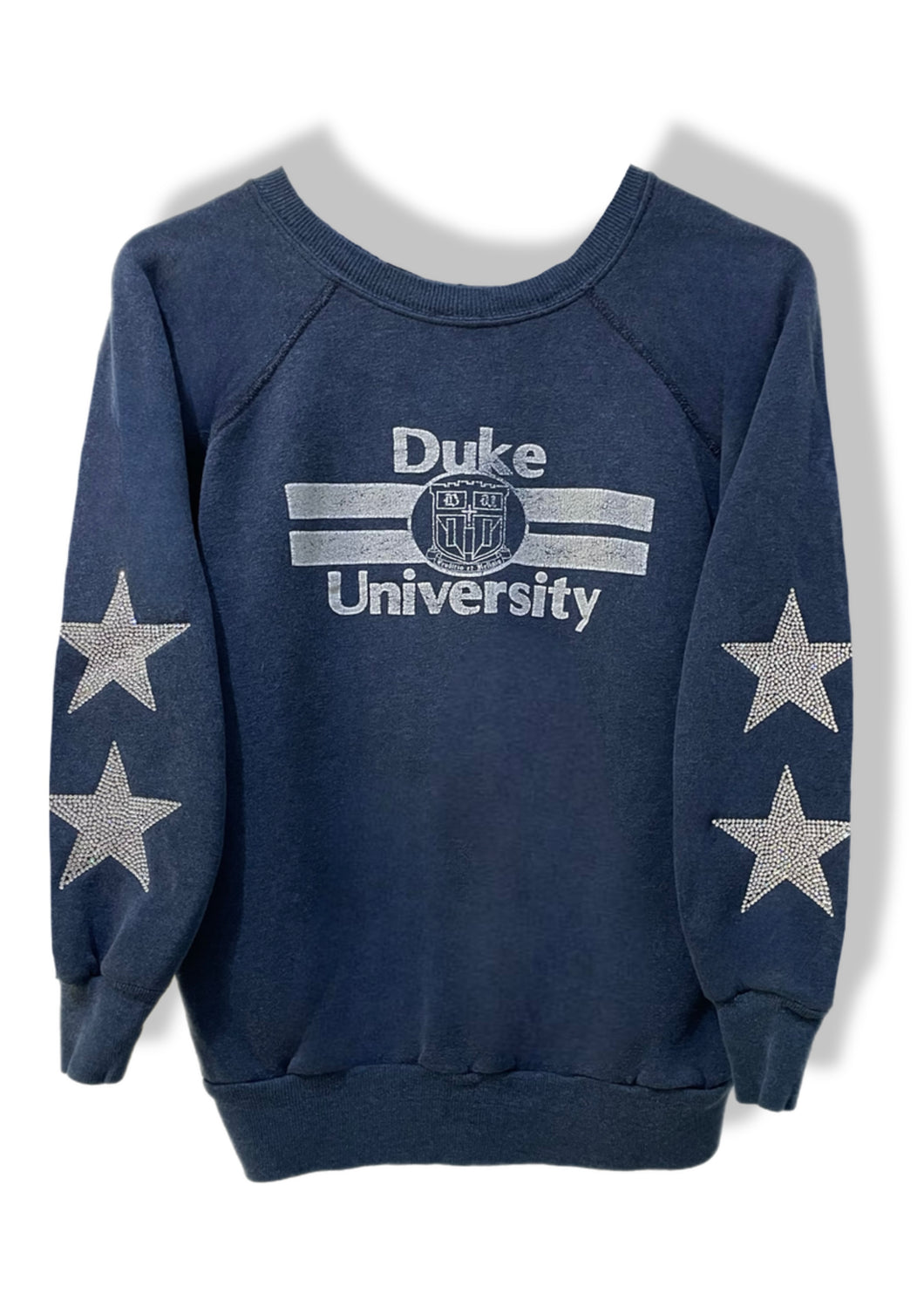 Duke Univeristy, One of a KIND Vintage Sweatshirt with Crystal Star Design