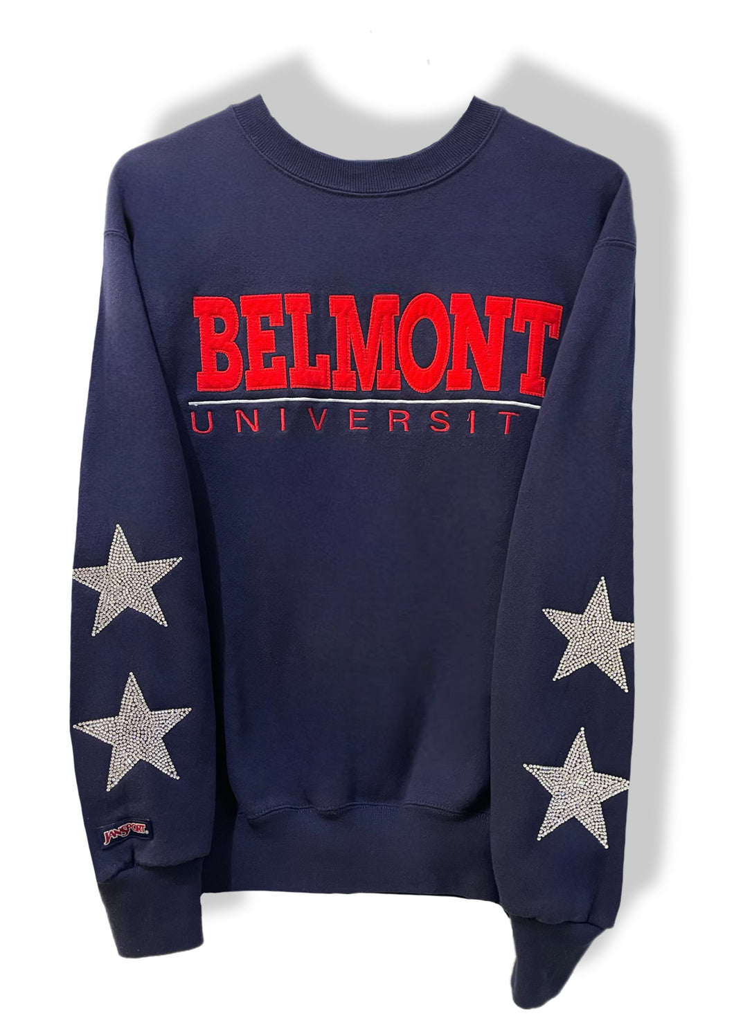 Belmont University, One of a KIND Vintage Sweatshirt with Crystal Star Design