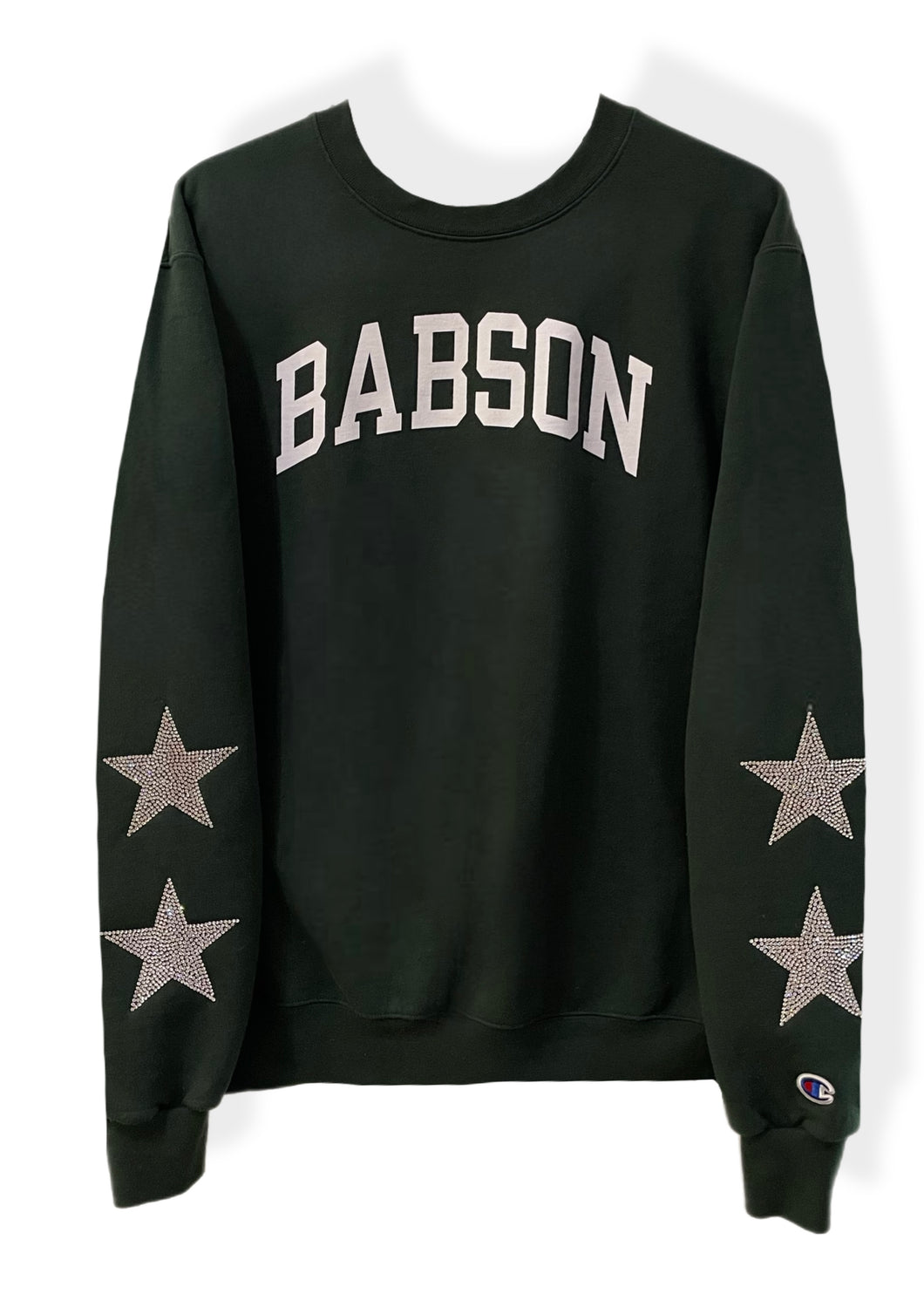 Babson College, One of a KIND Vintage Sweatshirt with Crystal Star Design