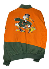 Load image into Gallery viewer, University of Miami, UMiami Hurricanes “Super Rare Find” One of a KIND Vintage Jacket with All Over Crystal Star Design
