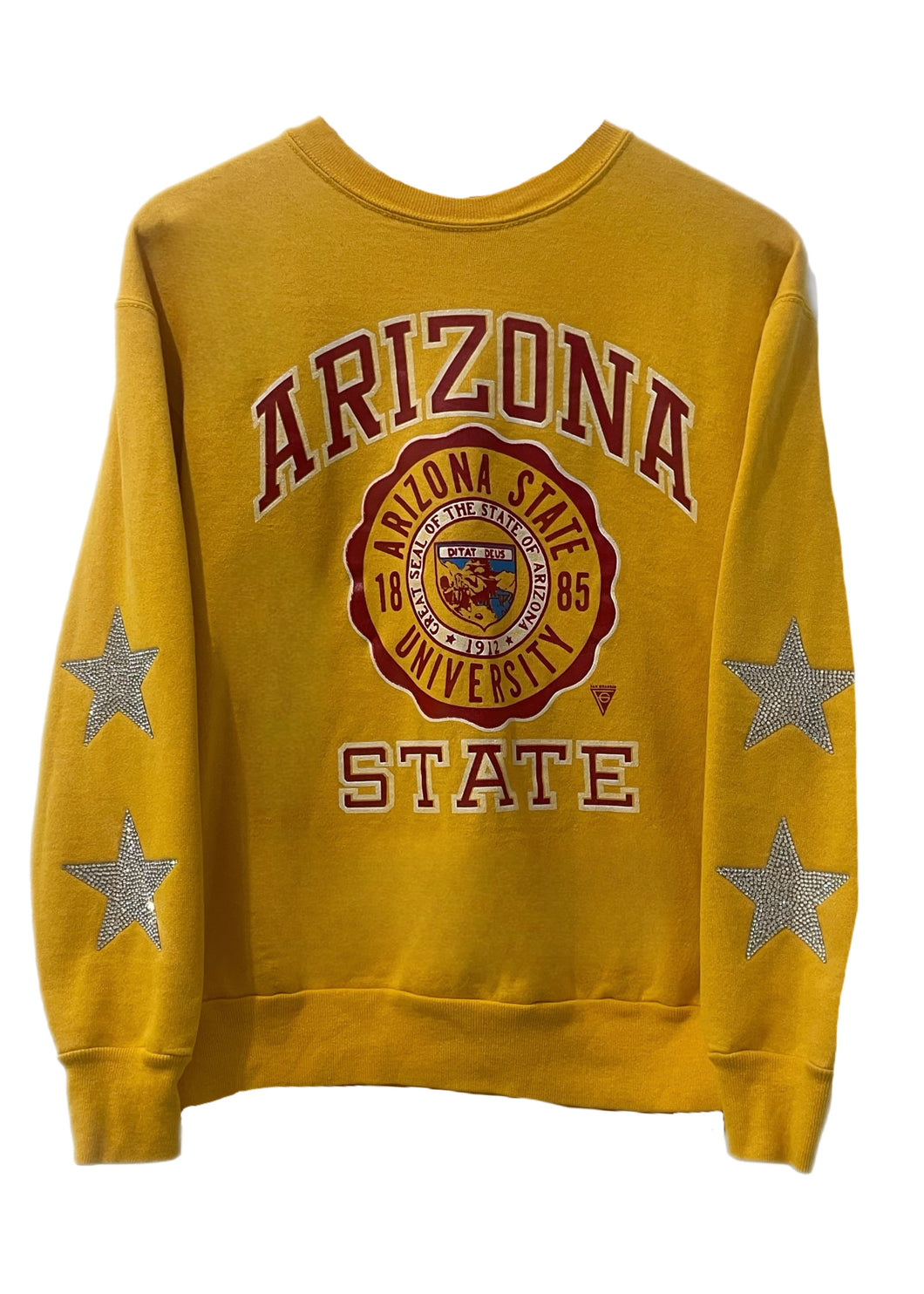 Arizona State University, One of a KIND Vintage ASU Sweatshirt with Crystal Star Design