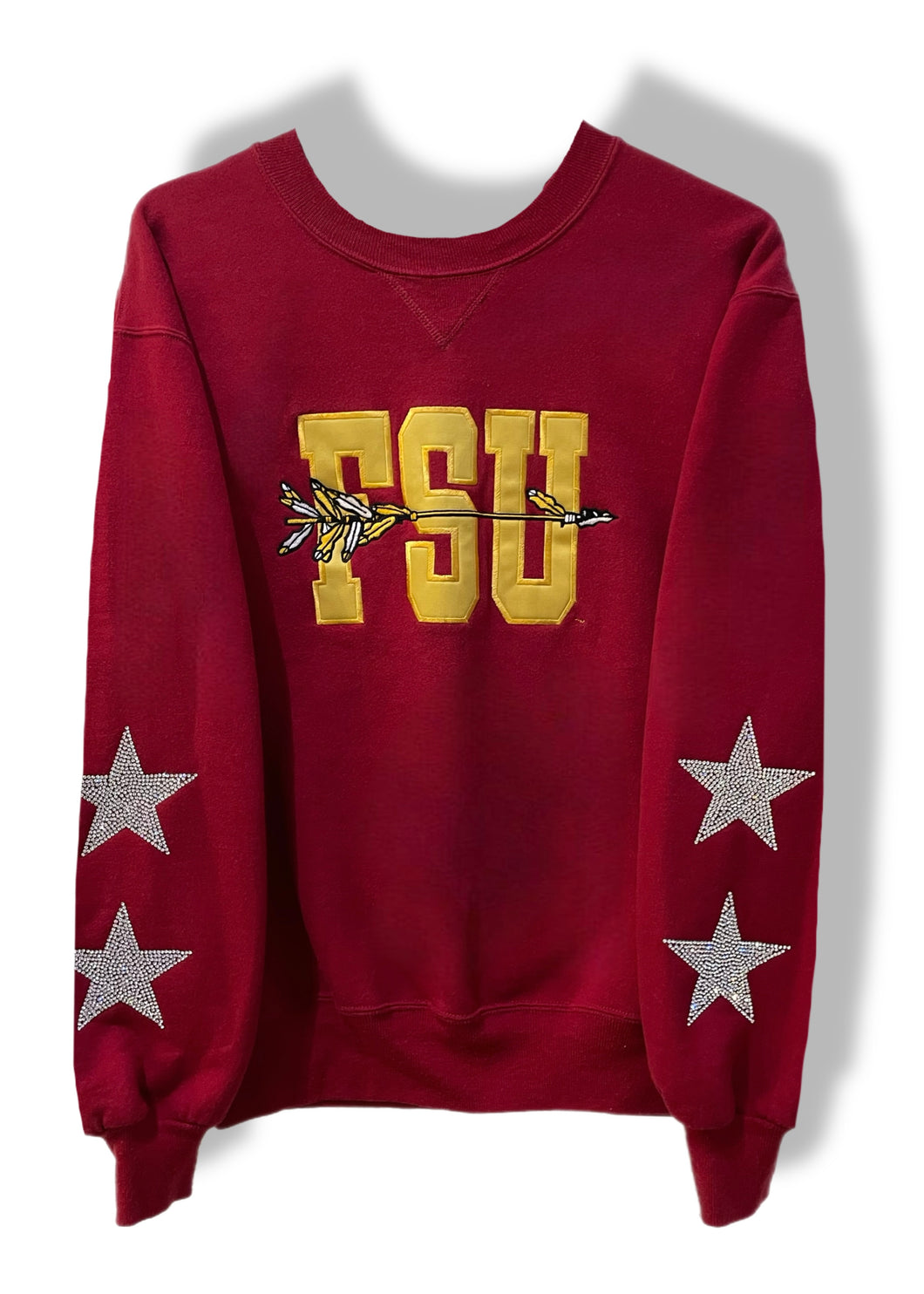 Florida State University, FSU One of a KIND Vintage Seminoles Sweatshirt with Crystal Star Design