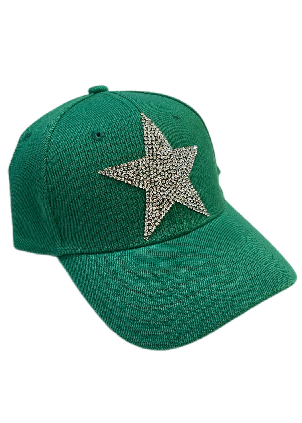 CrystalRags Baseball Cap With Crystal Star Design, Multiple Colors