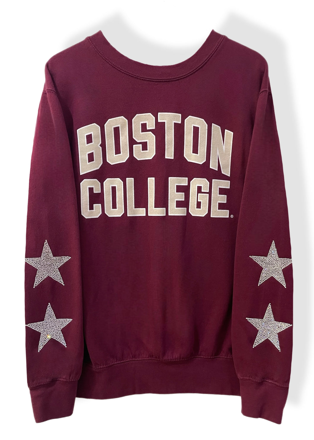 Boston College, BC One of a KIND Vintage Sweatshirt with Crystal Star Design