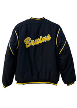 Load image into Gallery viewer, Boston Bruins, Hockey One of a KIND Vintage Bomber Jacket with Crystal Stars Design
