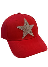 Load image into Gallery viewer, CrystalRags Baseball Cap With Crystal Star Design, Multiple Colors
