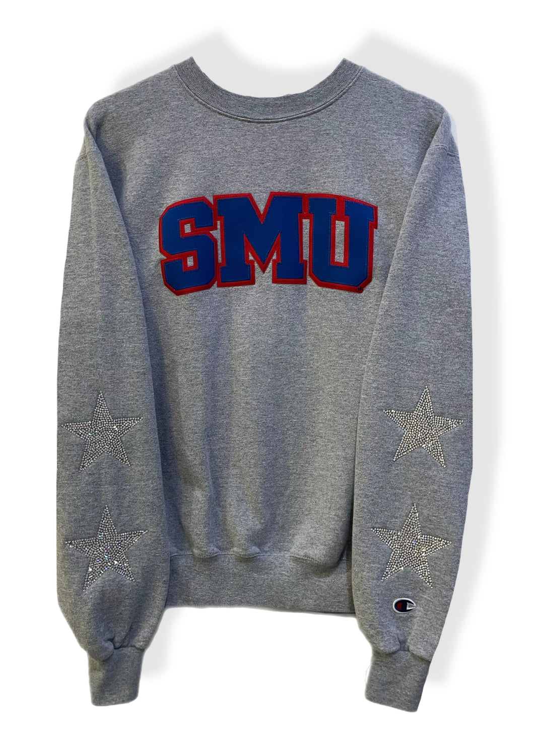 Southern Methodist University, One of a KIND Vintage SMU Sweatshirt with Crystal Star Design