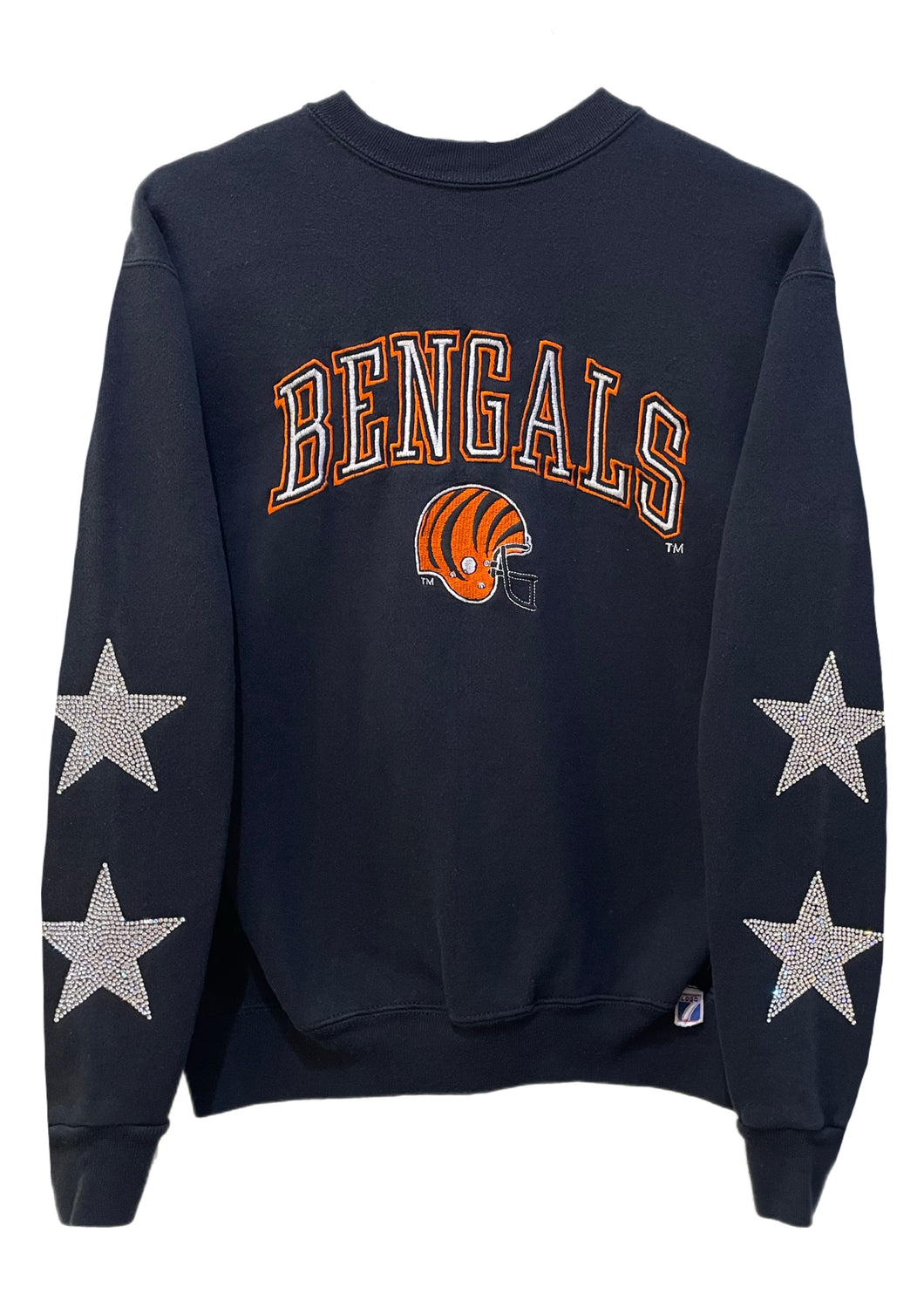 Cincinnati Bengals, Football One of a KIND Sweatshirt with Crystal Star Design