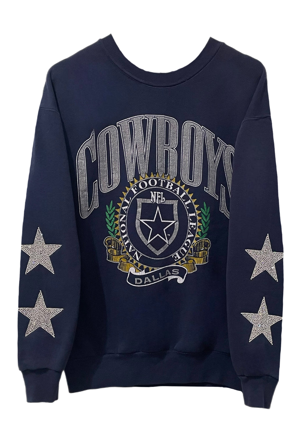 Dallas Cowboys, Football One of a KIND Vintage Sweatshirt with Crystal Star Design