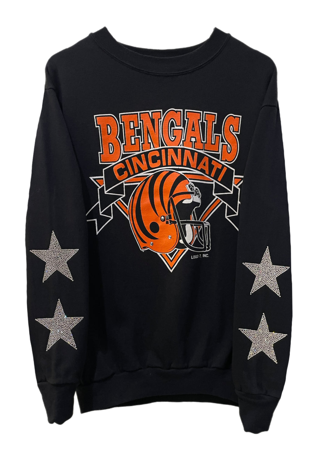 Cincinnati Bengals, Football One of a KIND Sweatshirt with Crystal Star Design