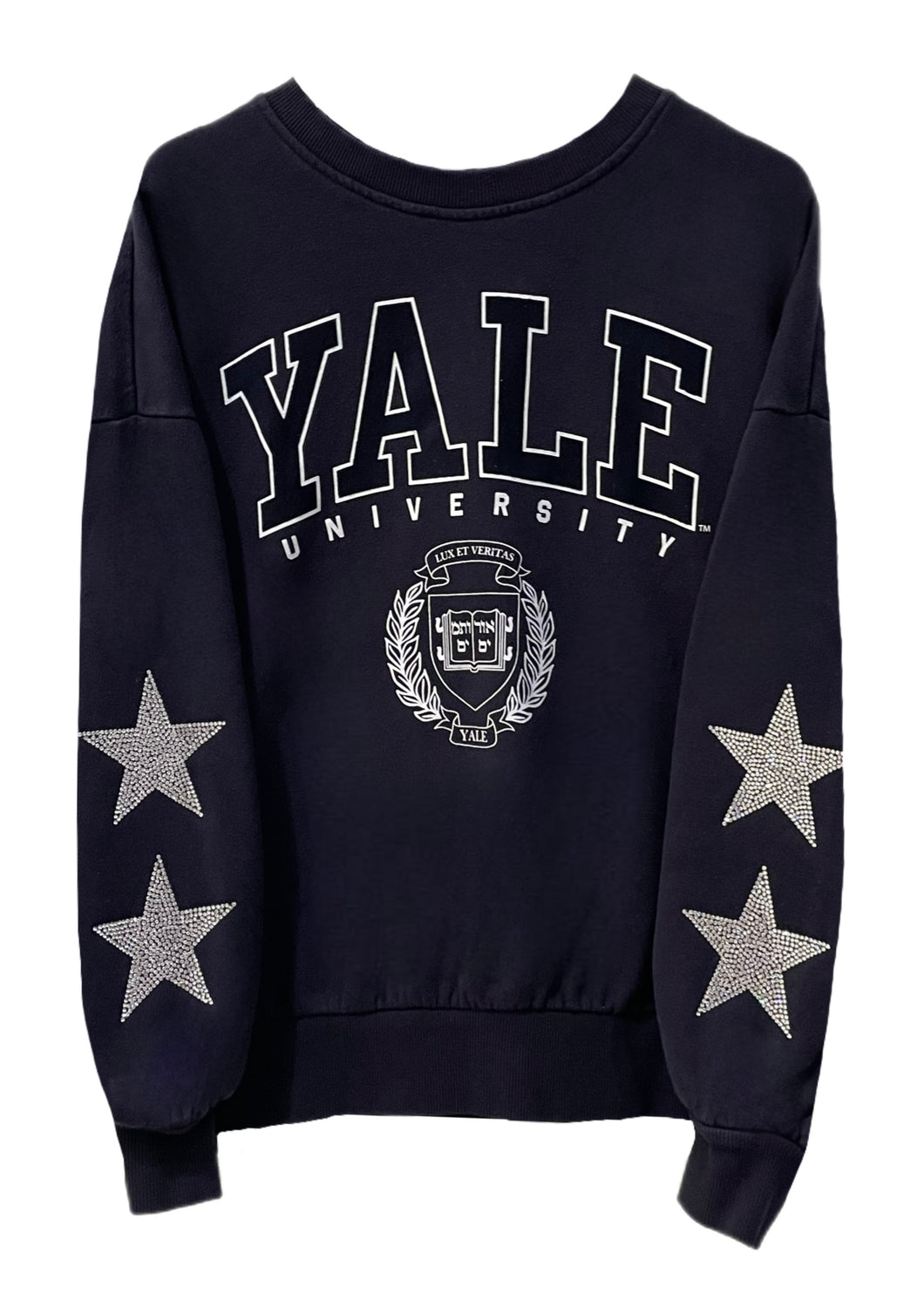 Yale University, One of a KIND Vintage Sweatshirt with Crystal Star Design