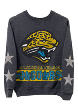 Load image into Gallery viewer, Jacksonville Jaguars, Football One of a KIND Vintage Sweatshirt with Crystal Star Design
