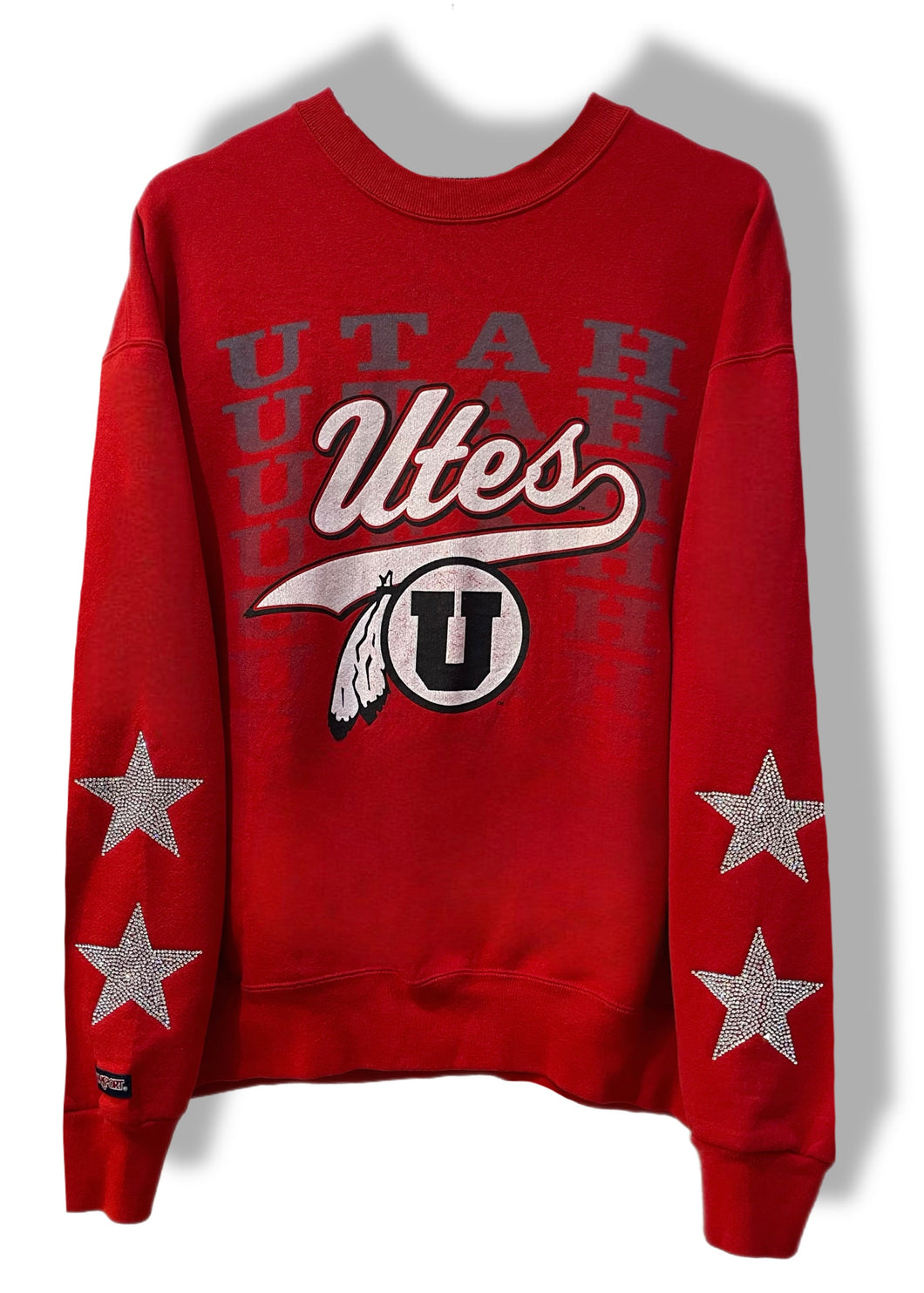 University of Utah, “Utes” One of a KIND Vintage Sweatshirt with Crystal Star Design