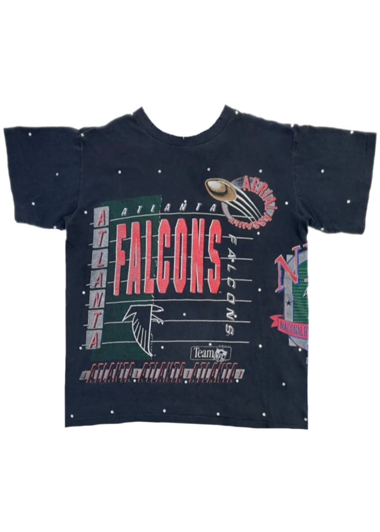 Atlanta Falcons, NFL One of a KIND Vintage T-Shirt with All Over Crystal Design 