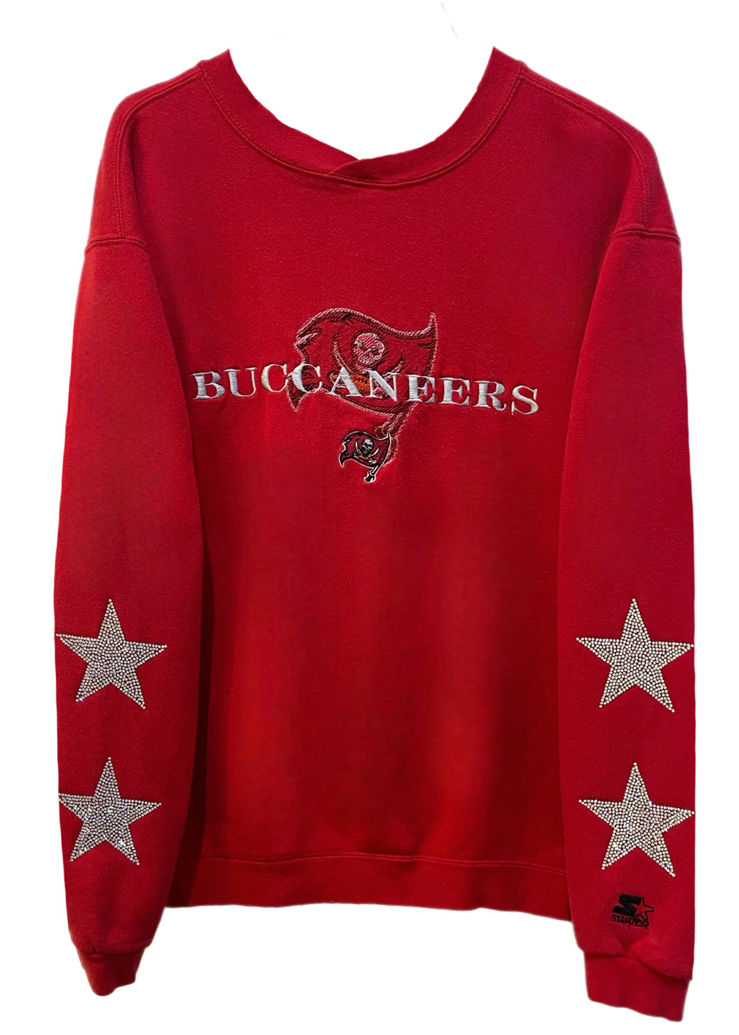 Tampa Bay Buccaneers, Football One of a KIND Vintage Sweatshirt with Crystal Star Design