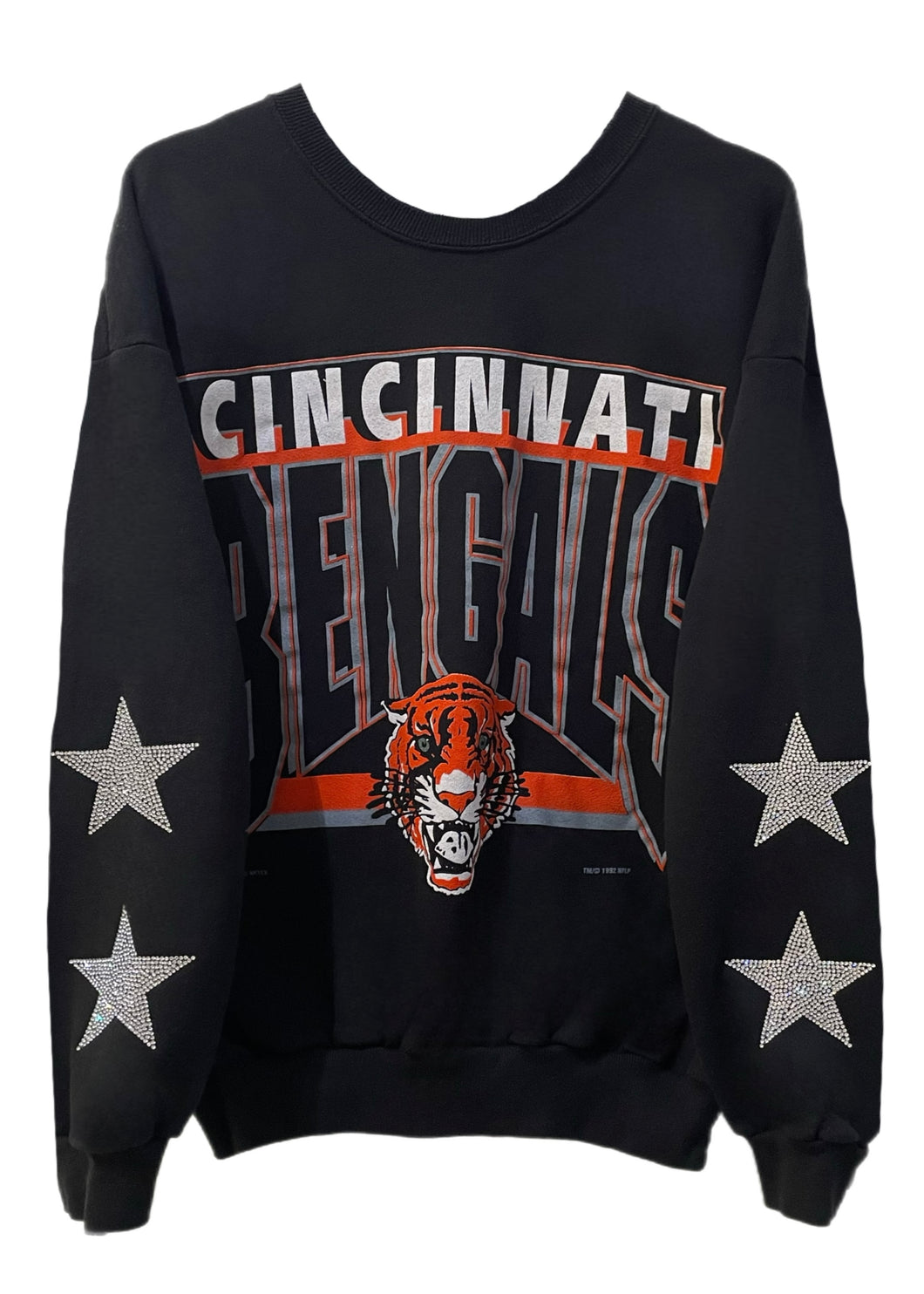 Cincinnati Bengals, Football One of a KIND Sweatshirt with Crystal Star Design