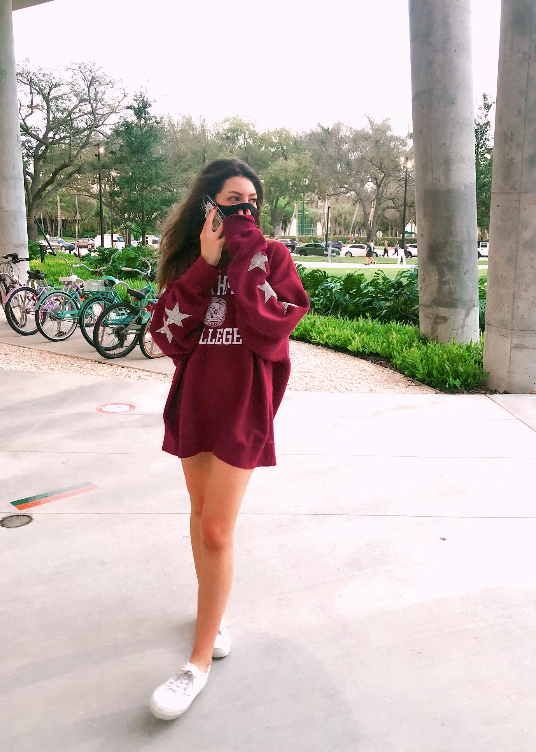 Swarthmore College, One of a KIND Vintage Sweatshirt with Three Crysta ...