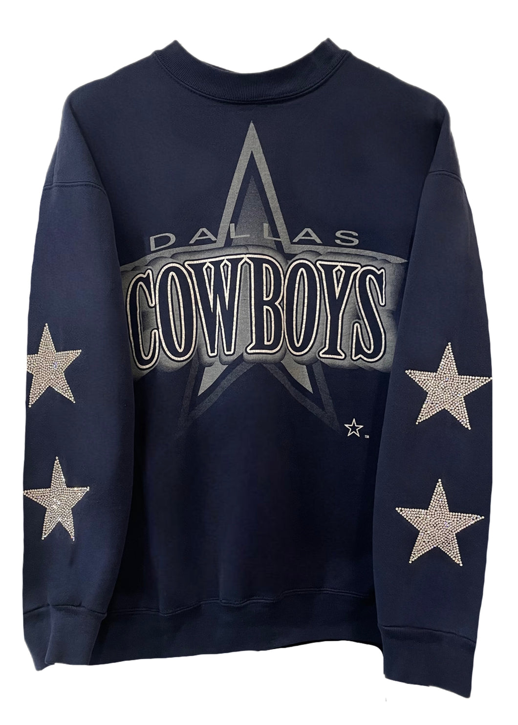 Dallas Cowboys, NFL One of a KIND Vintage Sweatshirt with Crystal Star  Design