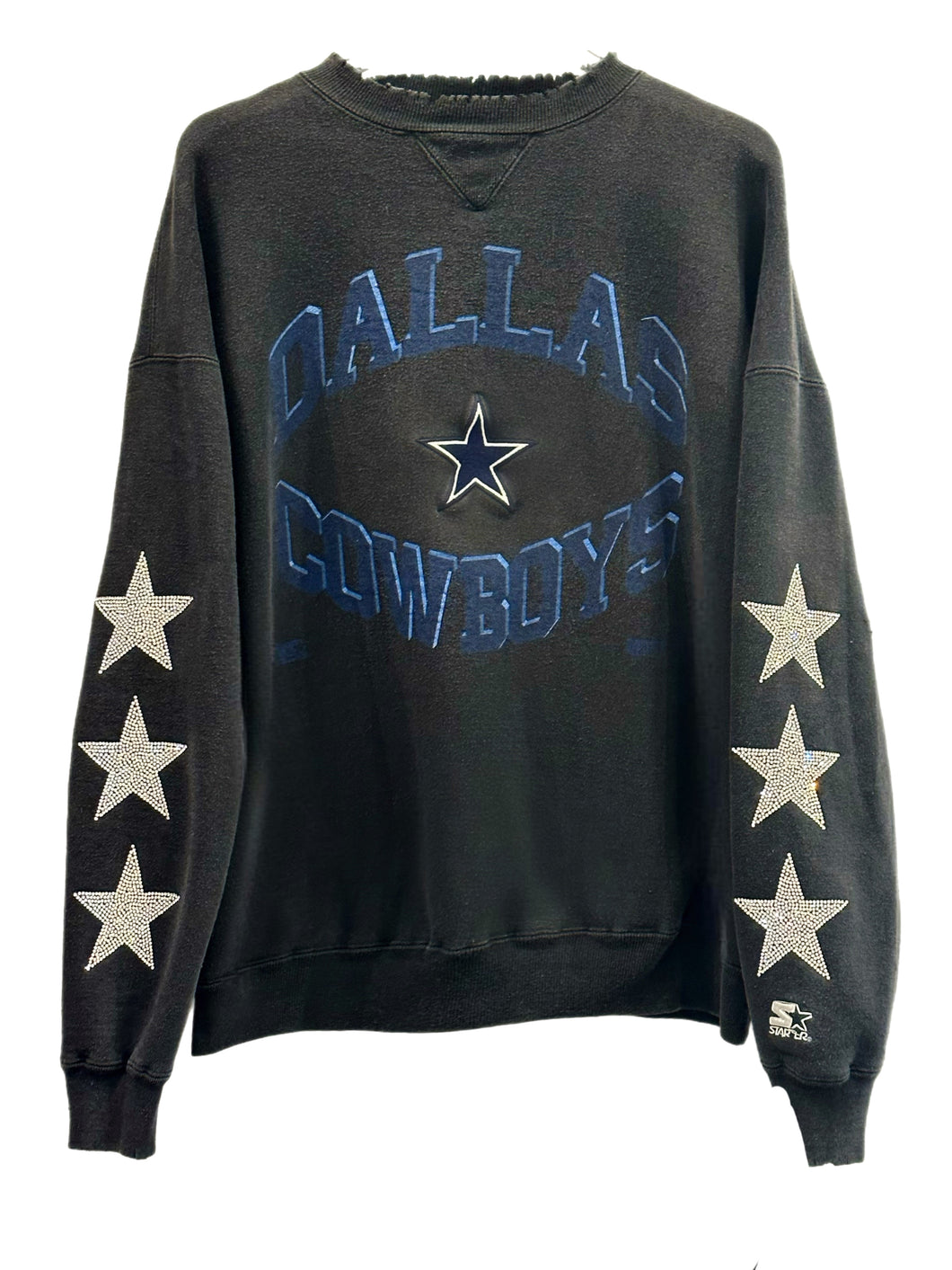 Dallas Cowboys, NFL One of a KIND Vintage Sweatshirt with Three Crysta –  ShopCrystalRags