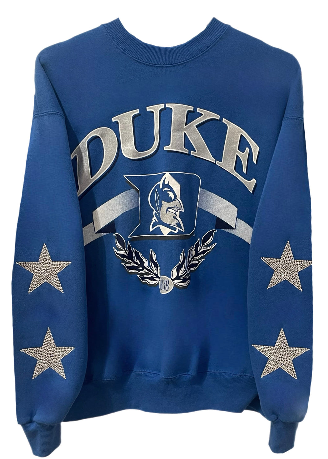 Duke University, One of a KIND Vintage Sweatshirt with Crystal Star Design