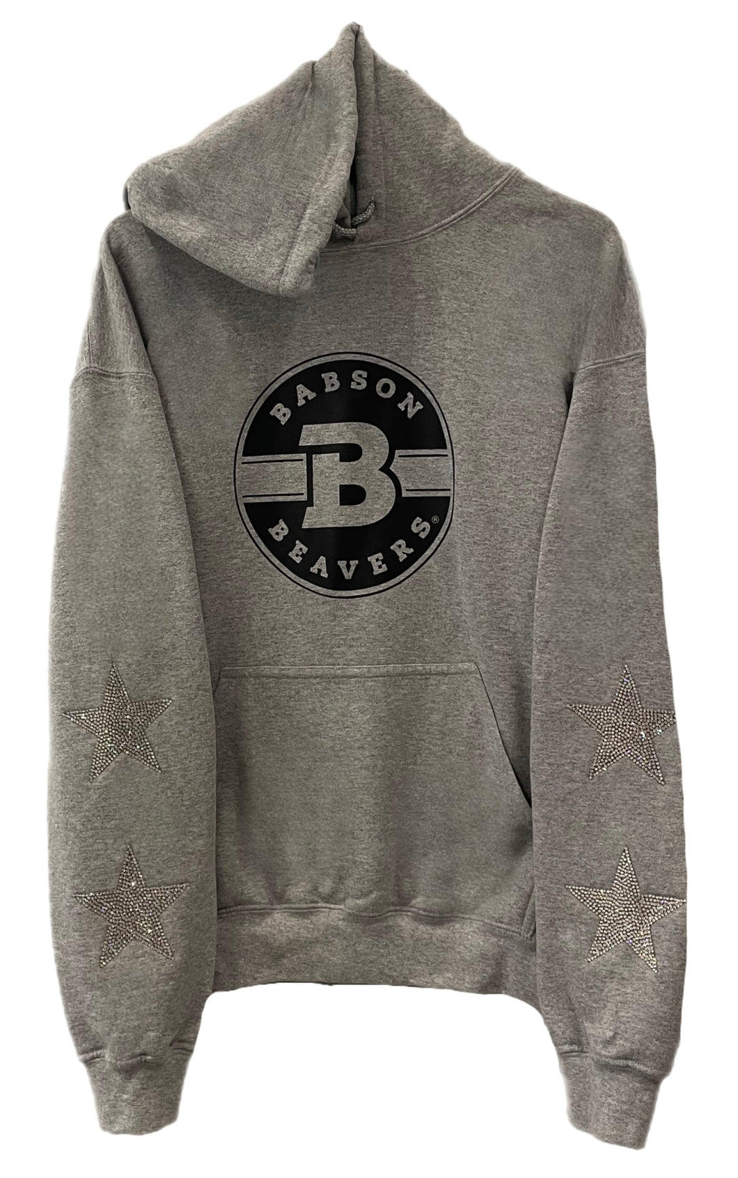 Babson College, One of a KIND Hoodie with Crystal Star Design.