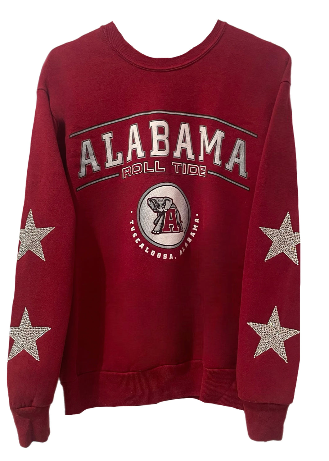 University of Alabama, One of a KIND Vintage Sweatshirt with Crystal Star Design