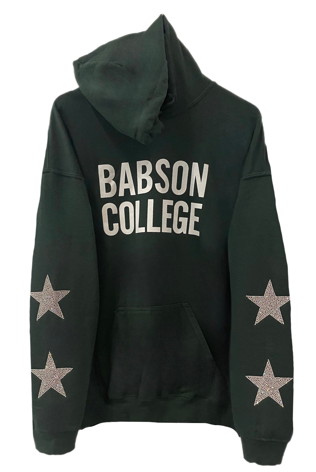 Babson College, One of a KIND Hoodie with Crystal Star Design.