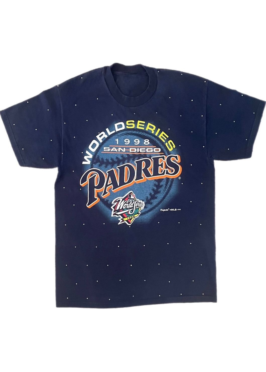 San Diego Padres, MLB One of a KIND Vintage Tee Shirt with all over Crystal Design