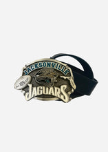 Load image into Gallery viewer, Jacksonville Jaguars, Football Vintage 1996 Belt Buckle with New Soft Leather Strap
