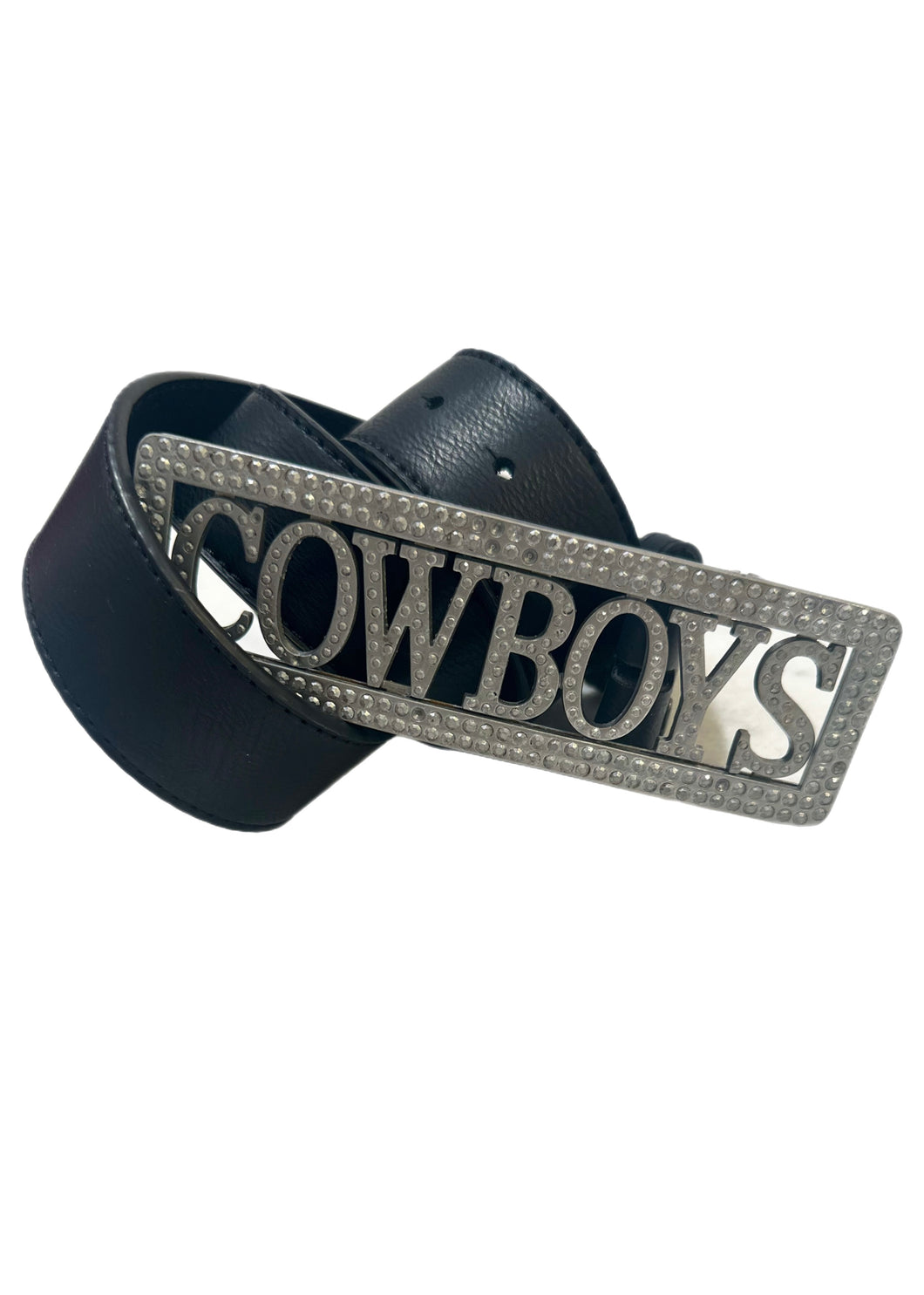 Dallas Cowboys, Football Vintage Belt Buckle with New Soft Leather Strap