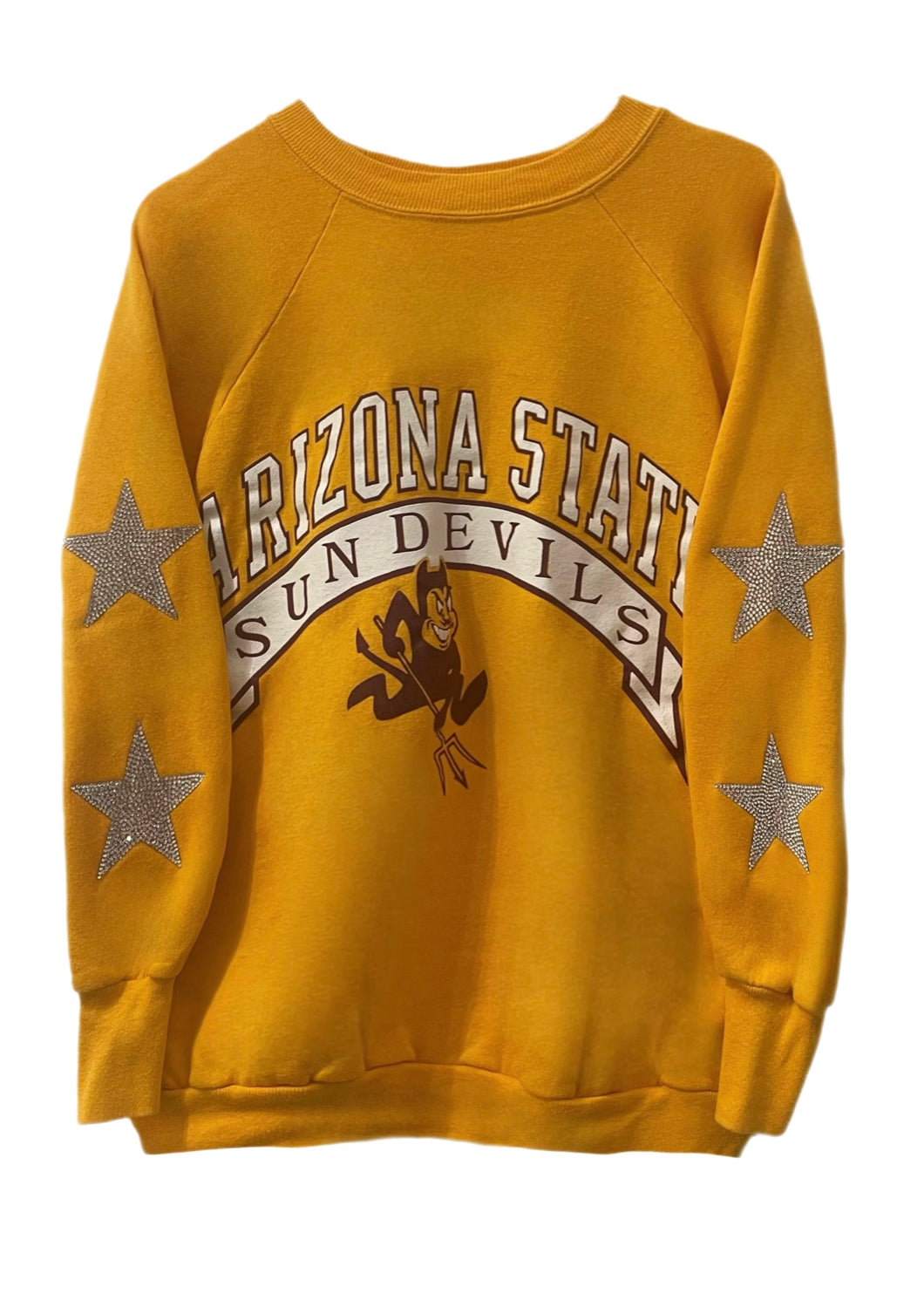 Arizona State University, One of a KIND Vintage ASU Sweatshirt with Crystal Star Design