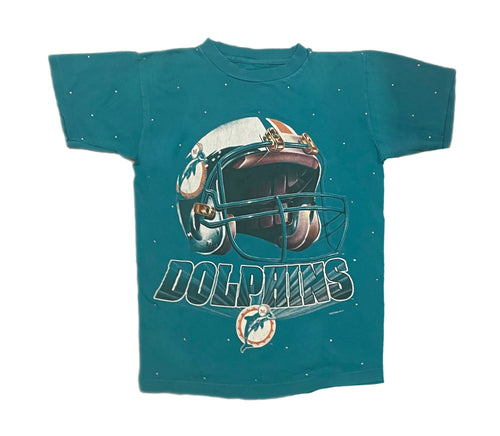 Miami Dolphins, NFL One of a KIND Vintage Sweatshirt with Three Crysta –  ShopCrystalRags