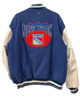 Load image into Gallery viewer, New York Rangers, NHL One of a KIND “Rare Find” Vintage Varsity Jacket with Crystal Star Design
