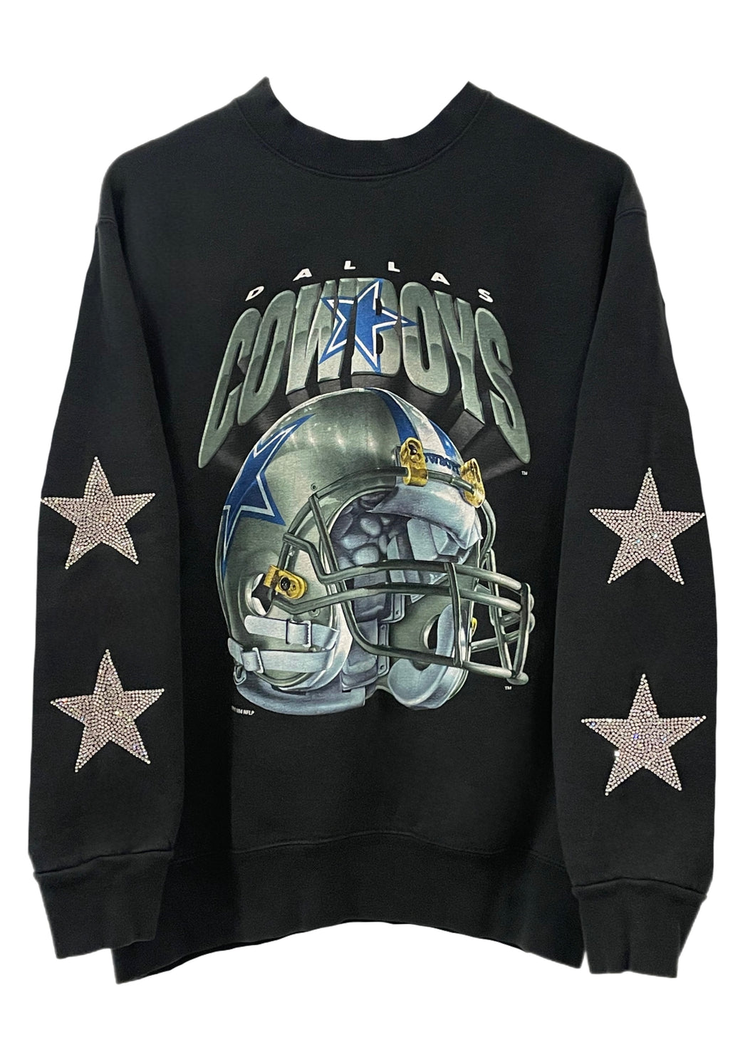 Dallas Cowboys, NFL One of a KIND Vintage   Sweatshirt with Crystal Star Design.