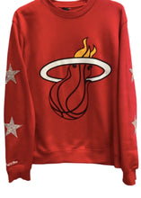 Load image into Gallery viewer, Miami Heat, NBA One of a KIND Vintage Sweatshirt with Crystal Star Design
