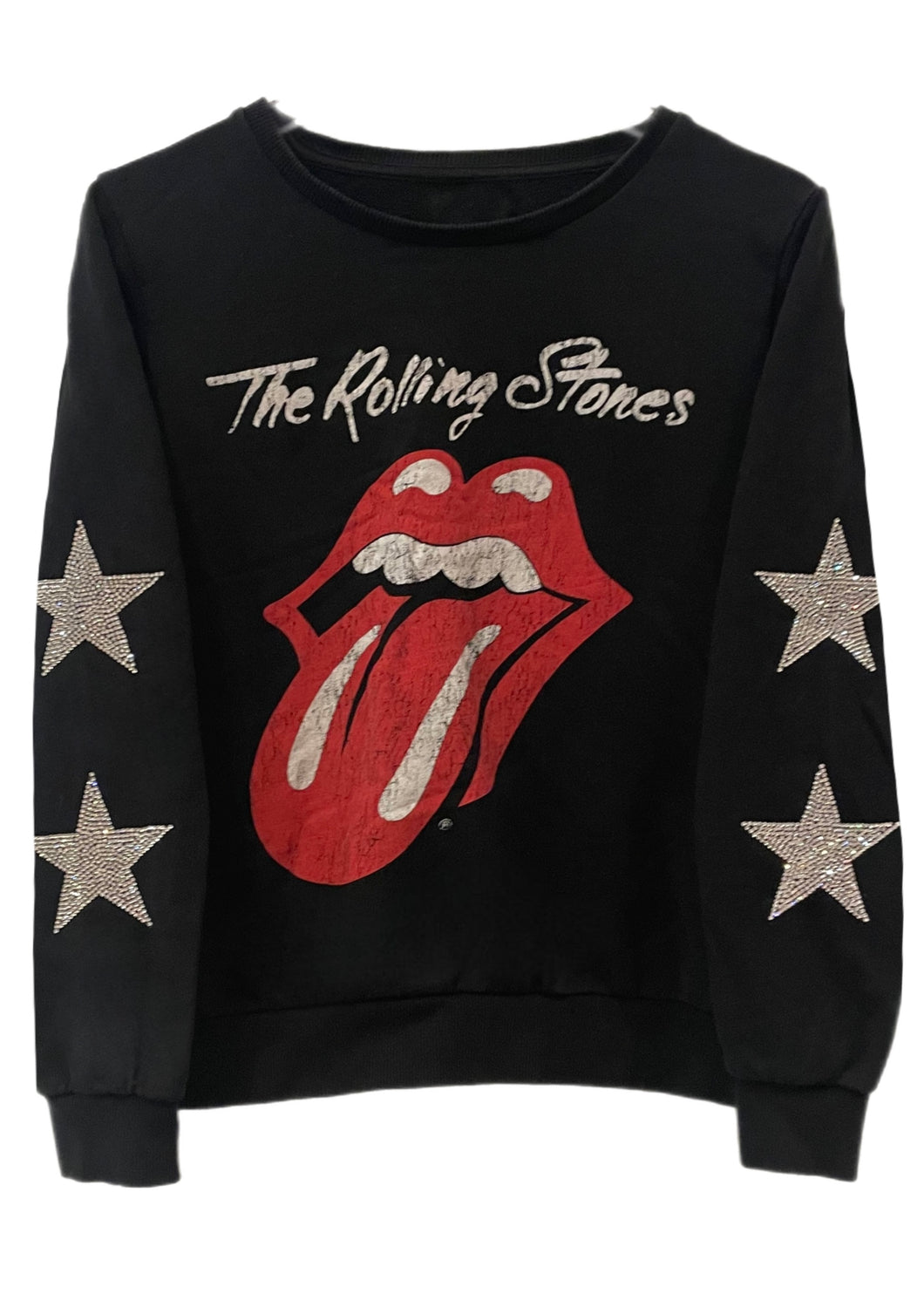 The Rolling Stones, One of a KIND Vintage Sweatshirt with Crystal Star Design