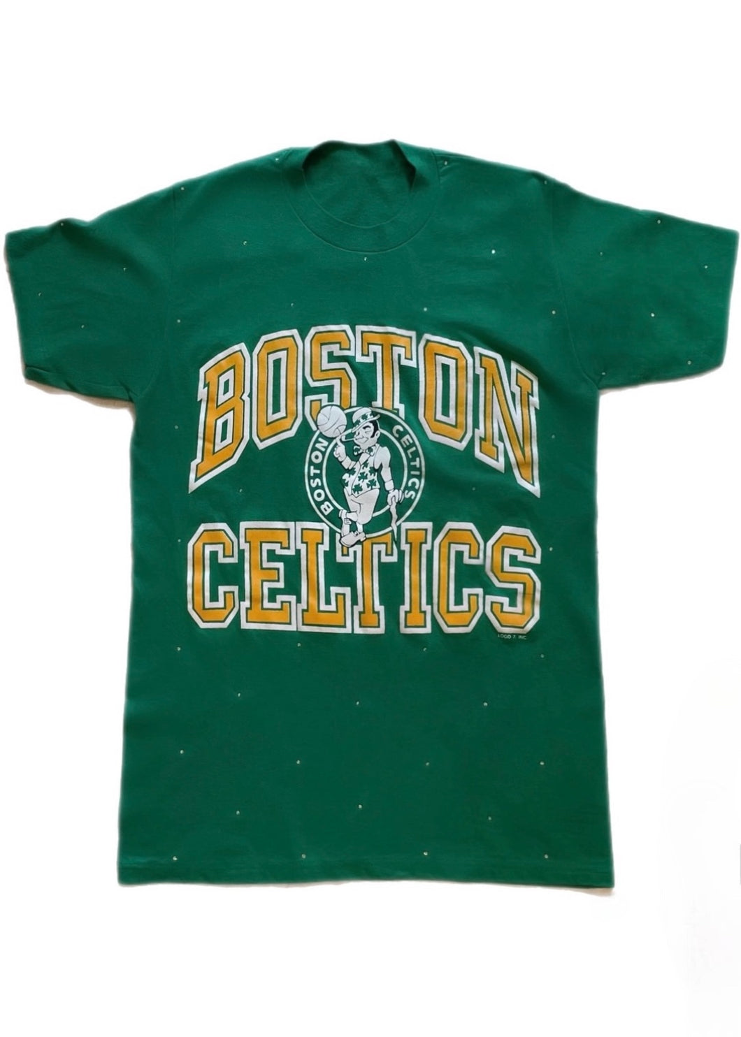 Boston Celtics, NBA One of a KIND Vintage Tee Shirt with Crystal Star Design